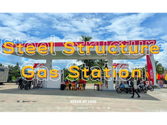 Stahlkonstruktion Tankstelle
