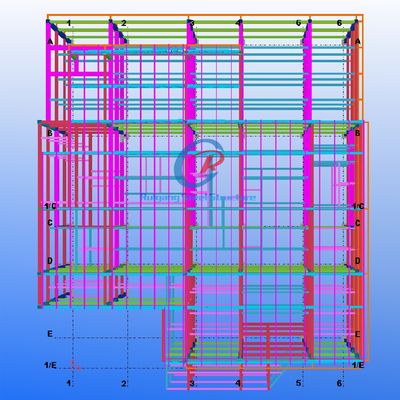 Moderne Stahlgebäude mit breiter Spannweite Mehrgeschossige leichte Metallgebäude