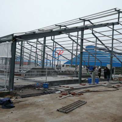 Prefab Stahlkonstruktion Viehschuppen angepasste Metallviehschuppen