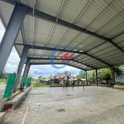 Vorgefertigte Großspannung Stahlgebäude Basketballplatz / Stahlgebäude Raumrahmen Struktur