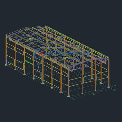 Vorgefertigtes Stahlwerk Gebäude Leichtgewicht Vorgefertigtes Metalllager