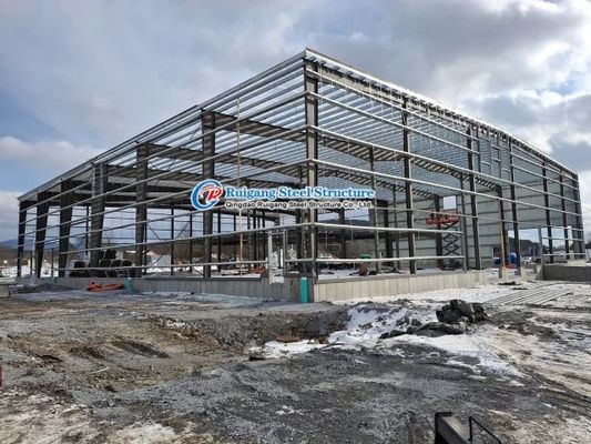 Feuerverzinktes Fertigstahlgebäude Metalllagergebäude Industrielles Stahlkonstruktionslager
