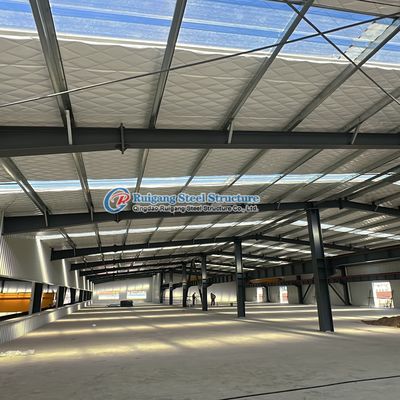 Galvanized or Painted Structural Prefabricated Steel Warehouse Industrial (Gewandelt oder lackiert)