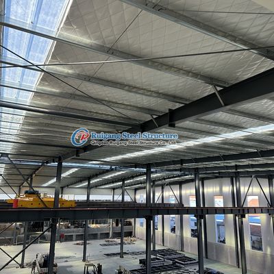Beschichtete Stahlkonstruktion Lagerhaus Bauwerk