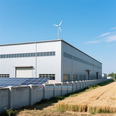 Stahlhallenlager mit individueller Stahlkonstruktion, verzinkt oder lackiert