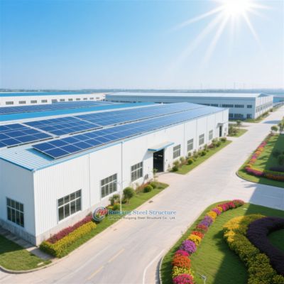 Besondere Stahlkonstruktion Lagerhaus Leichtgewicht Modernes Design