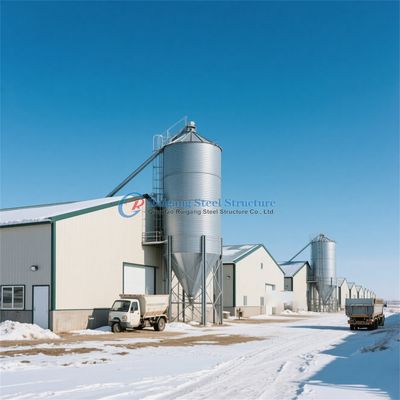 Geflügelfarmen Stahlkonstruktionen, Q235 Q345 Stahl Rinderhäuser