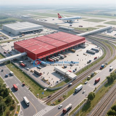 Leicht zu montierendes Stahlkonstruktionsgebäude