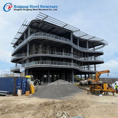 Modernes Stahlkonstruktionsgebäude, mehrstöckiges Fertigbürogebäude, Hotel